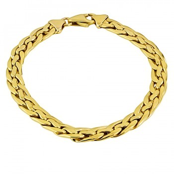 9ct gold 8.9g 7 ins curb Bracelet